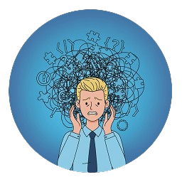 Icône illustrant l'anxiété technique