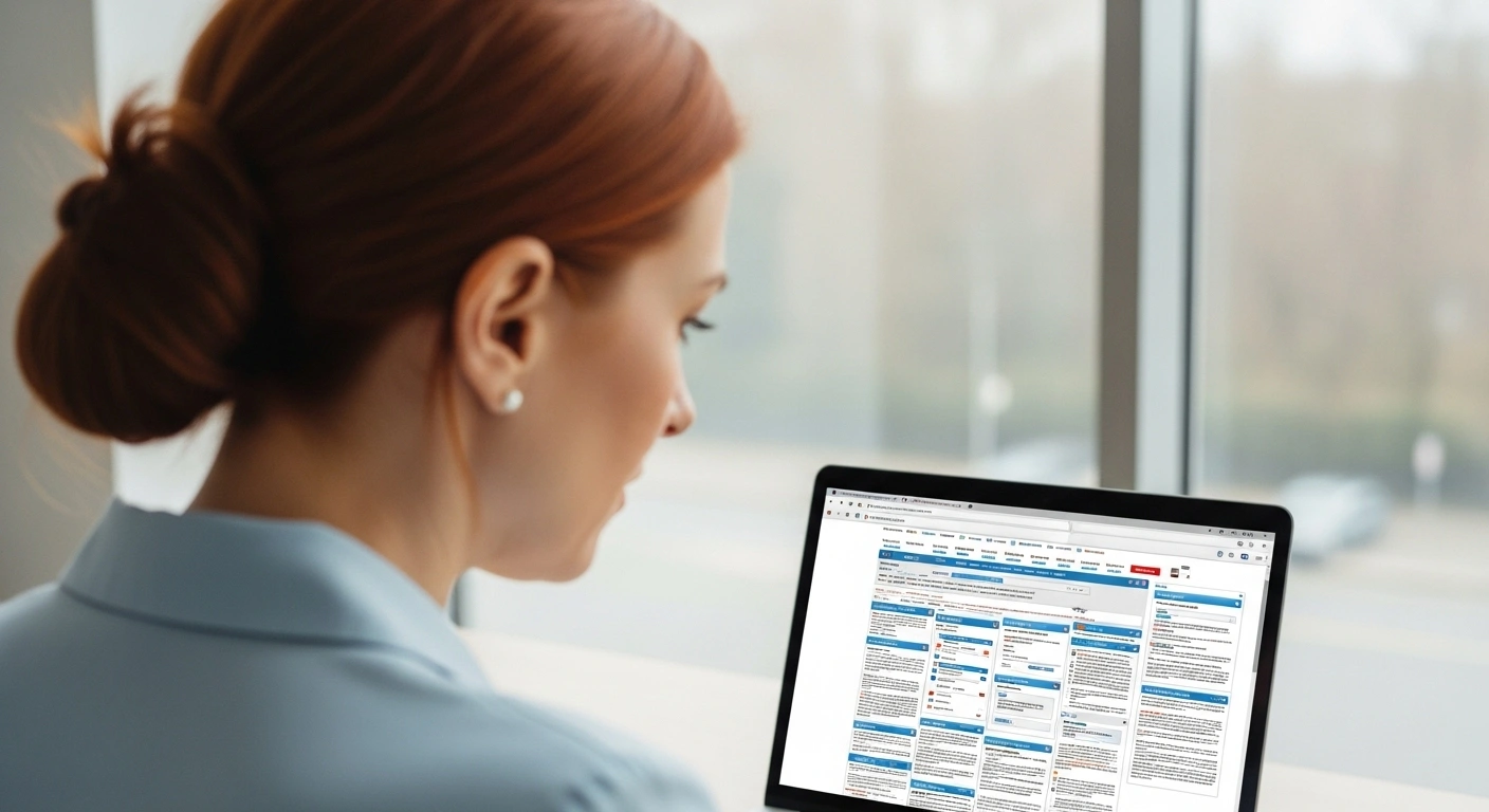 Personne arrivant sur une page web avec un air confus, symbolisant une mauvaise première impression.