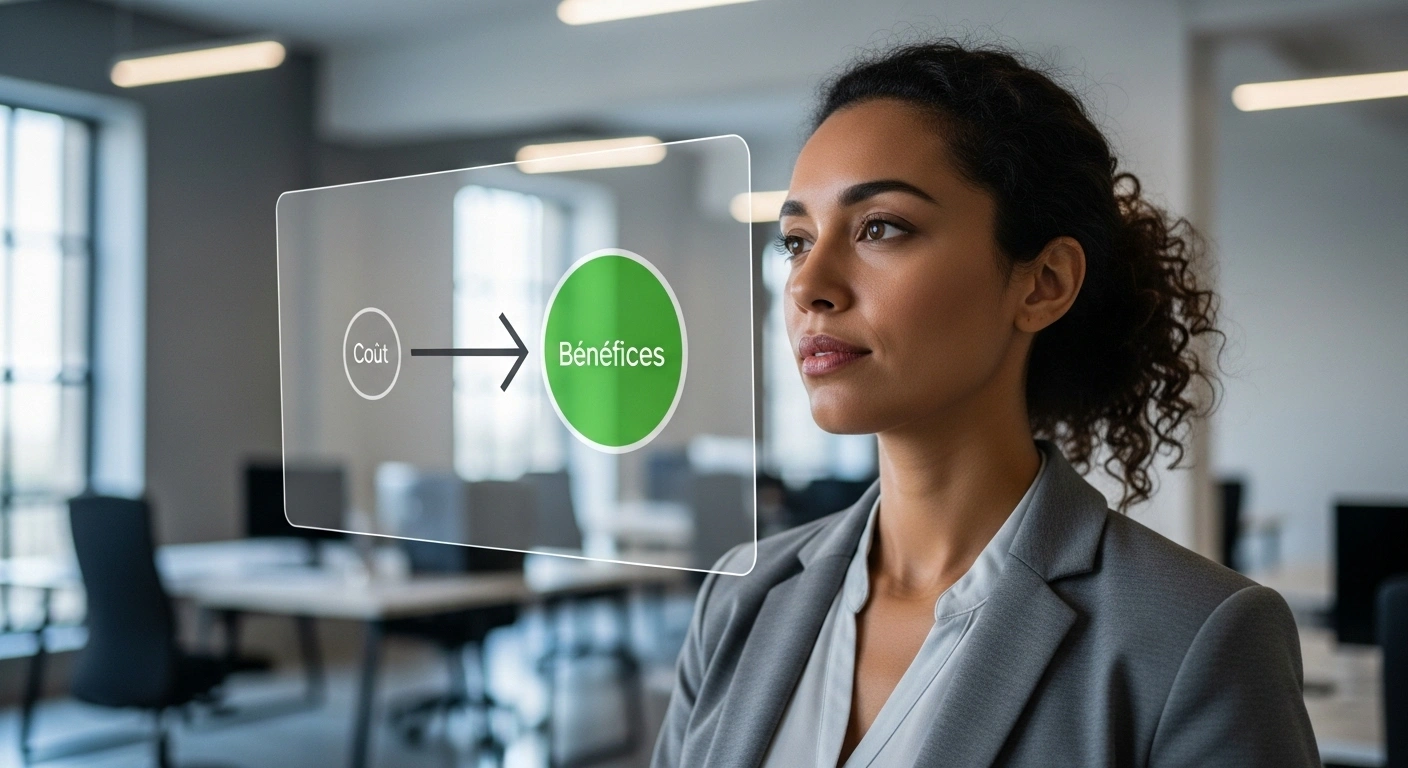 Balance symbolisant le retour sur investissement de l'abonnement Calendly Pro