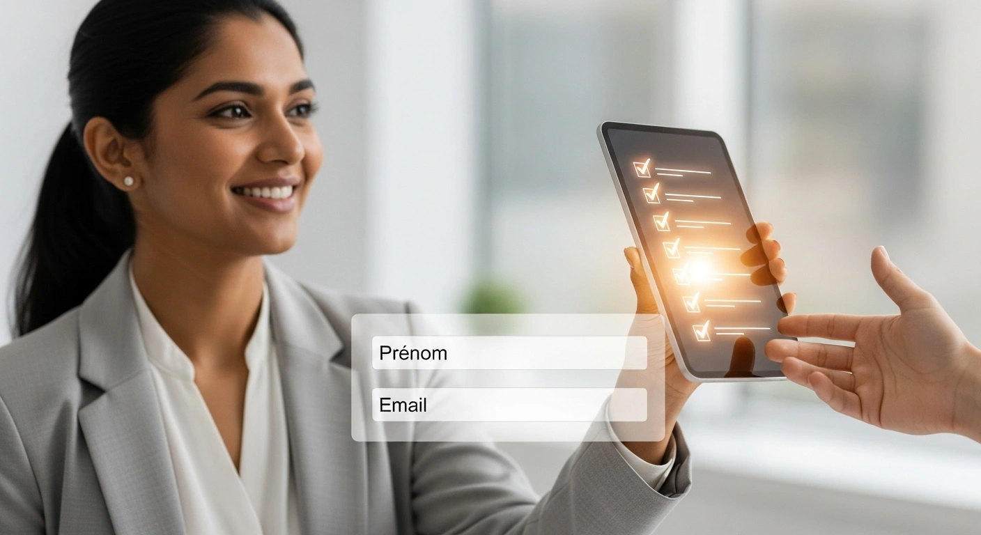 Exemple de lead magnet (checklist gratuite) proposé sur le site d'un coach pour capturer des emails.