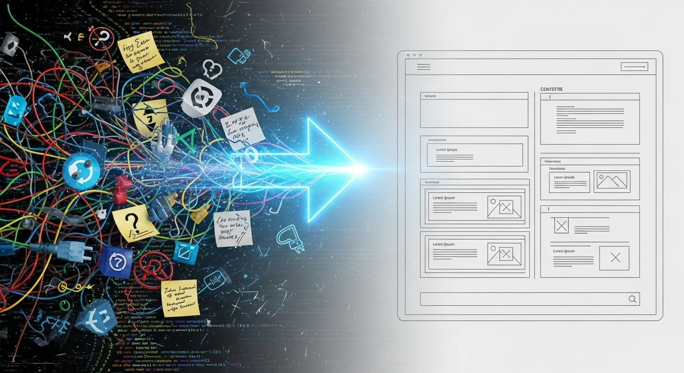 Site web clair et professionnel sur un ordinateur portable, montrant la solution au problème du message brouillon.