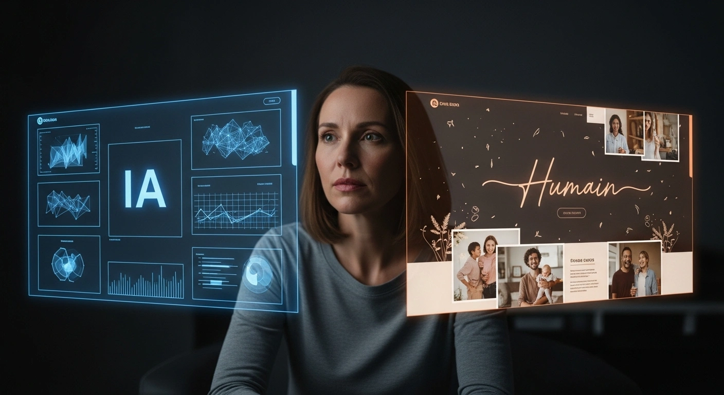 Empreinte digitale sur un écran, symbolisant l'authenticité humaine dans le monde digital.