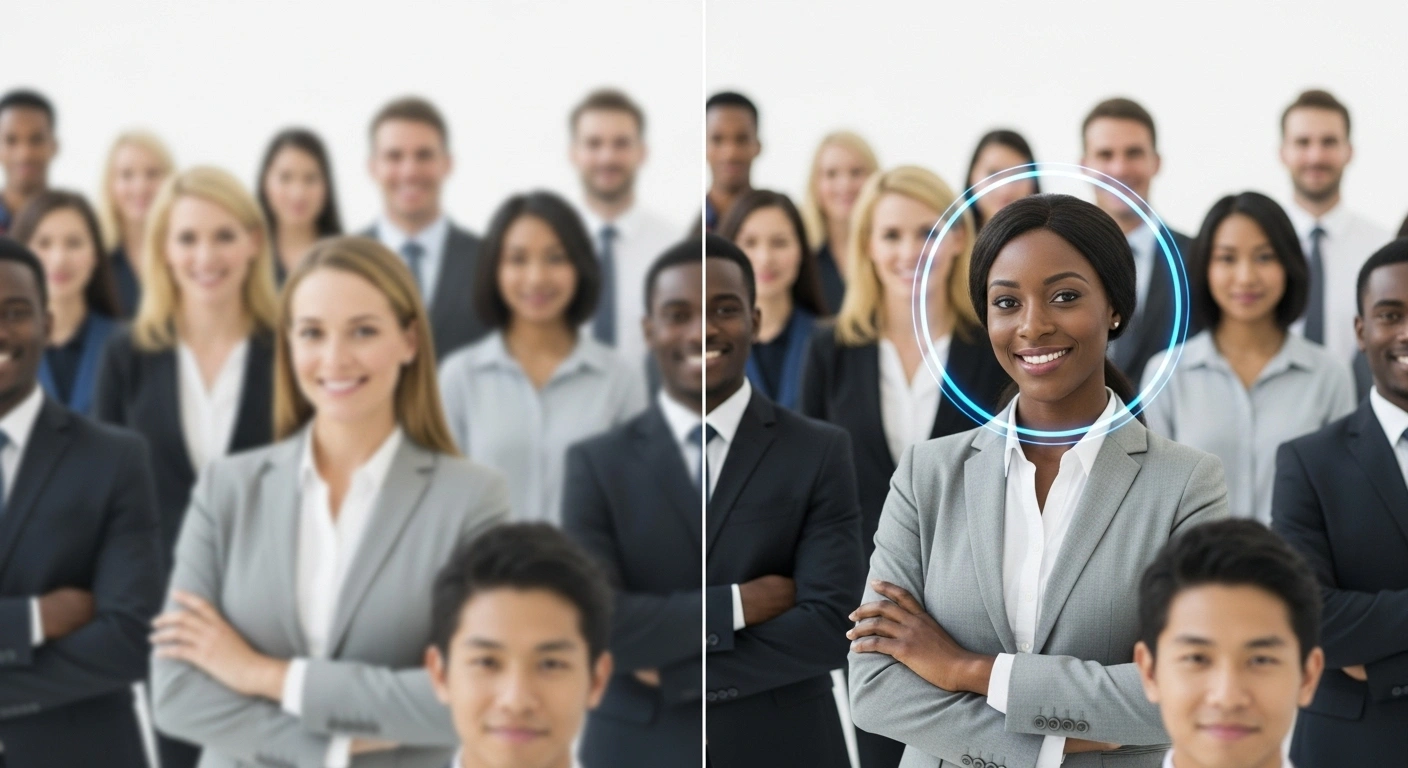 Un projecteur diffusant une lumière large et faible comparé à un faisceau laser puissant et précis.
