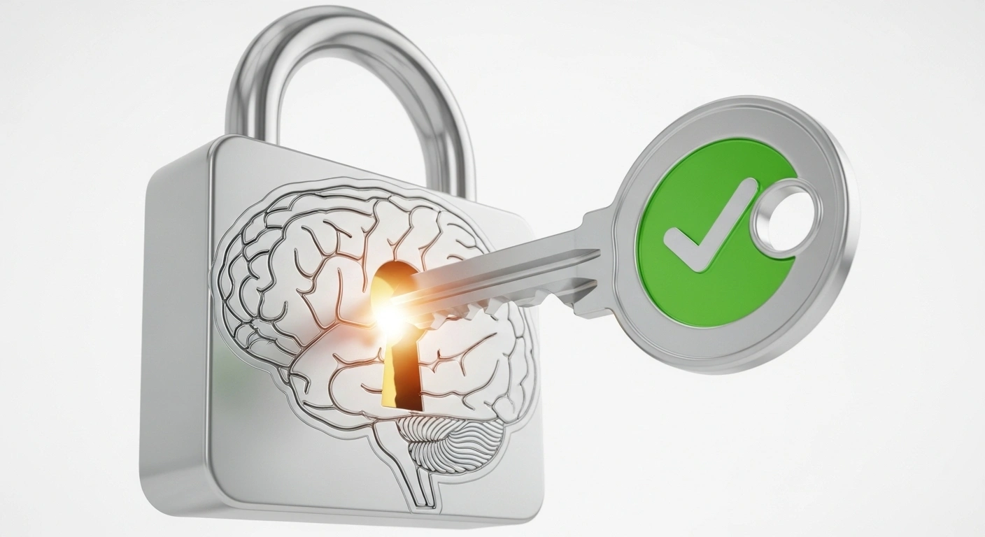 Points d'interrogation se transformant en coches de validation vertes, symbolisant la clarification des doutes.