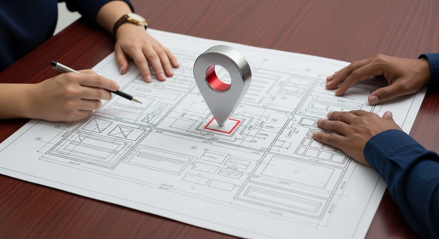 Maquette d'un site web professionnel et rapide sur un ordinateur, le socle d'un bon référencement local.