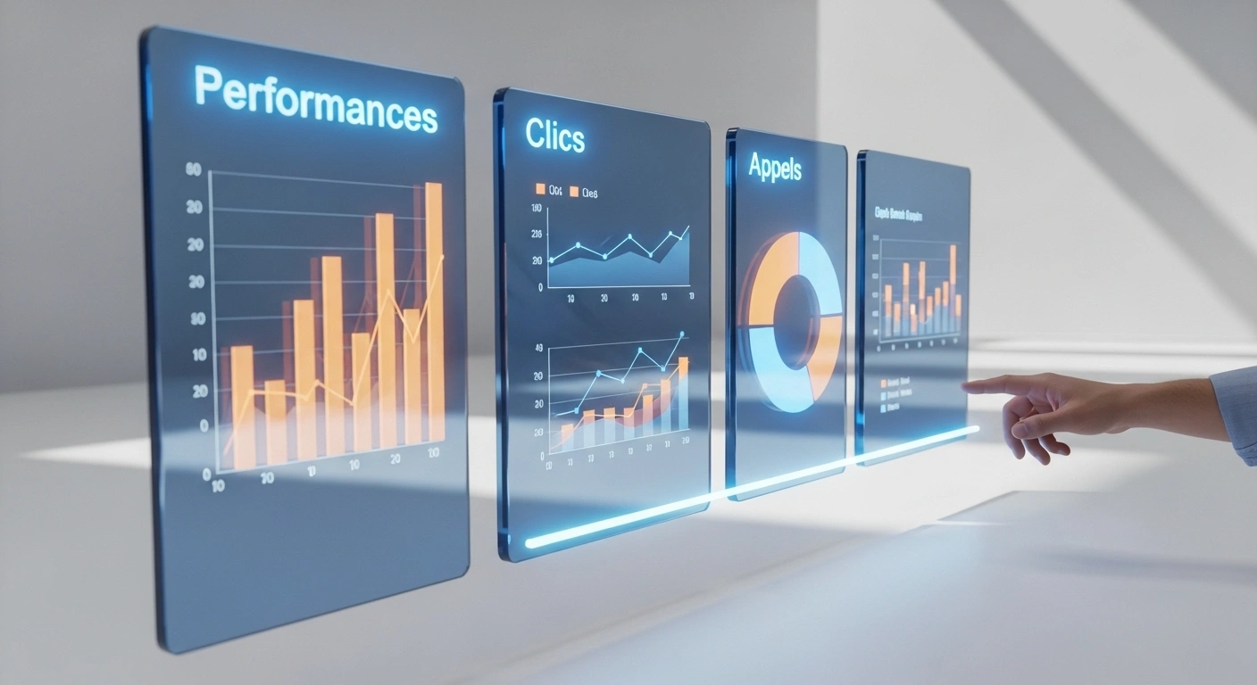 Tableau de bord 'Performances' de Google Business Profile