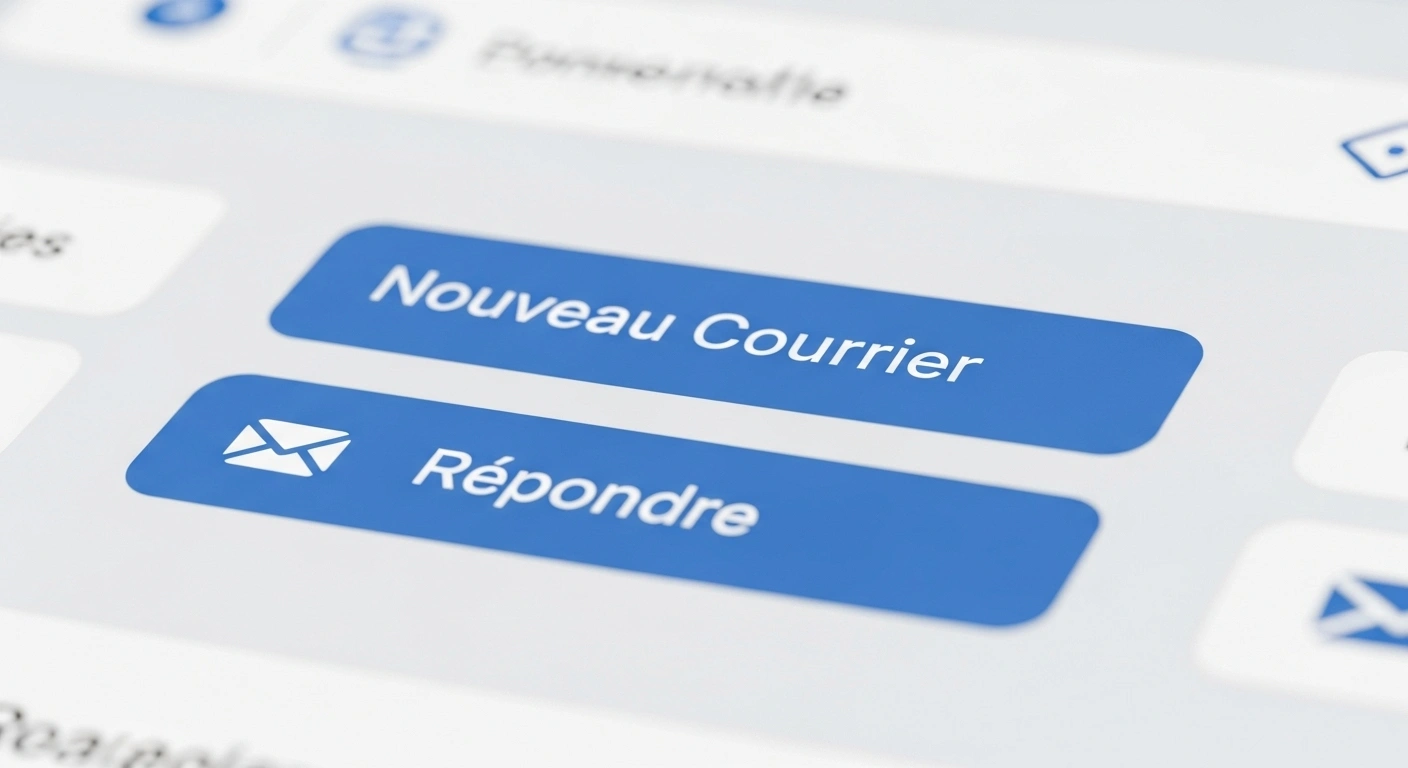 Capture d'écran de l'interface de Zoho Mail montrant sa simplicité d'utilisation