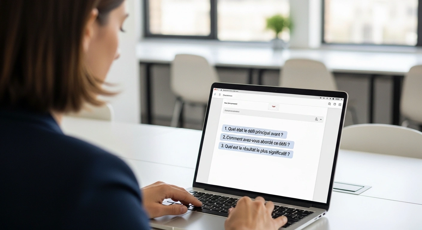Modèle d'email stratégique pour demander un témoignage client orienté résultats.