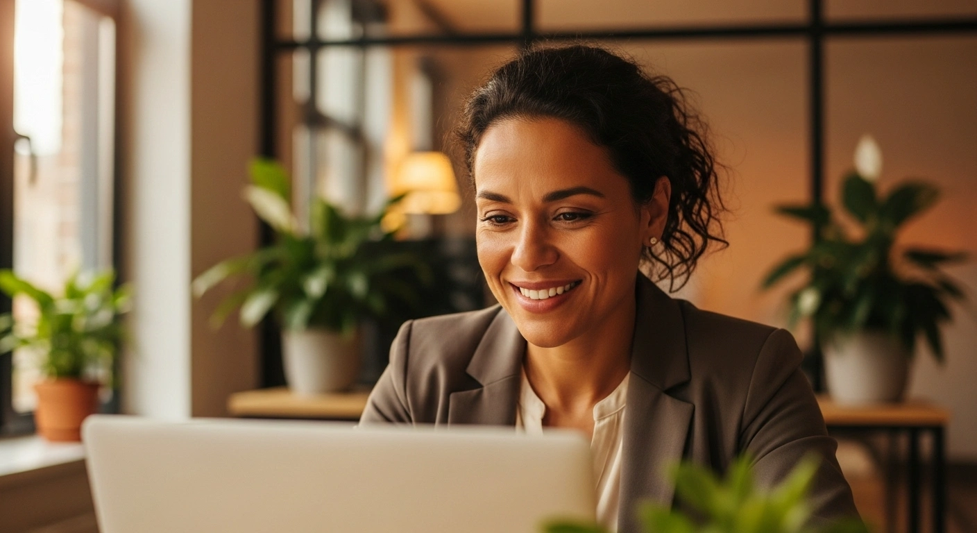 Illustration d'une connexion humaine entre un prestataire et son client