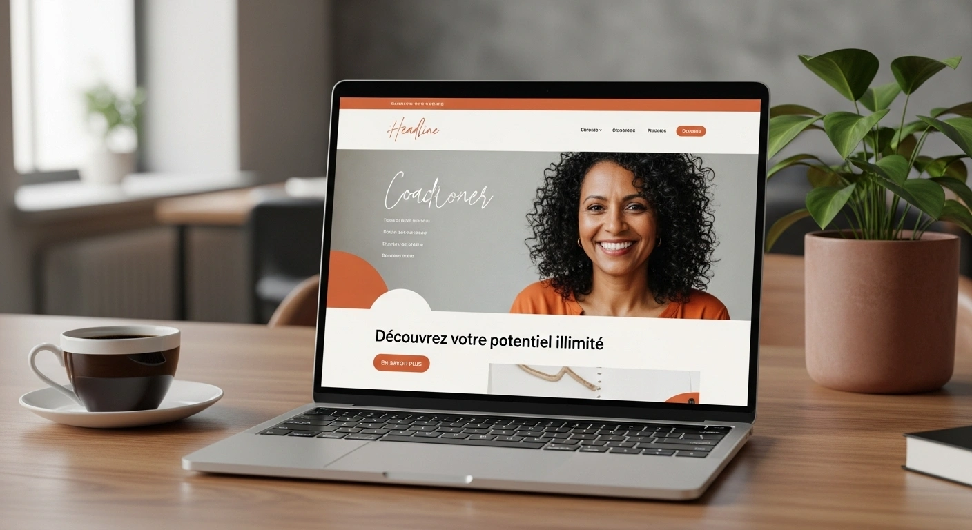 Maquette d'un site web 'Site Clarté' affichant une photo authentique et une histoire personnelle, servant de 'certificat d'humanité'.