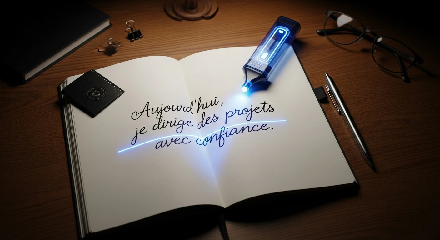 Deux bulles de dialogue, l'une floue et l'autre nette, symbolisant la différence entre un témoignage vague et un témoignage percutant.