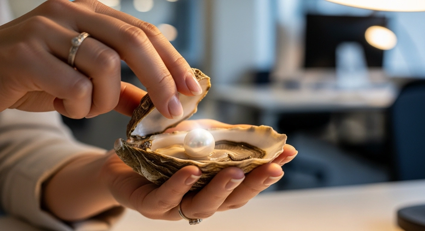 Personne creusant pour trouver un diamant, symbolisant la recherche du bénéfice profond d'une offre