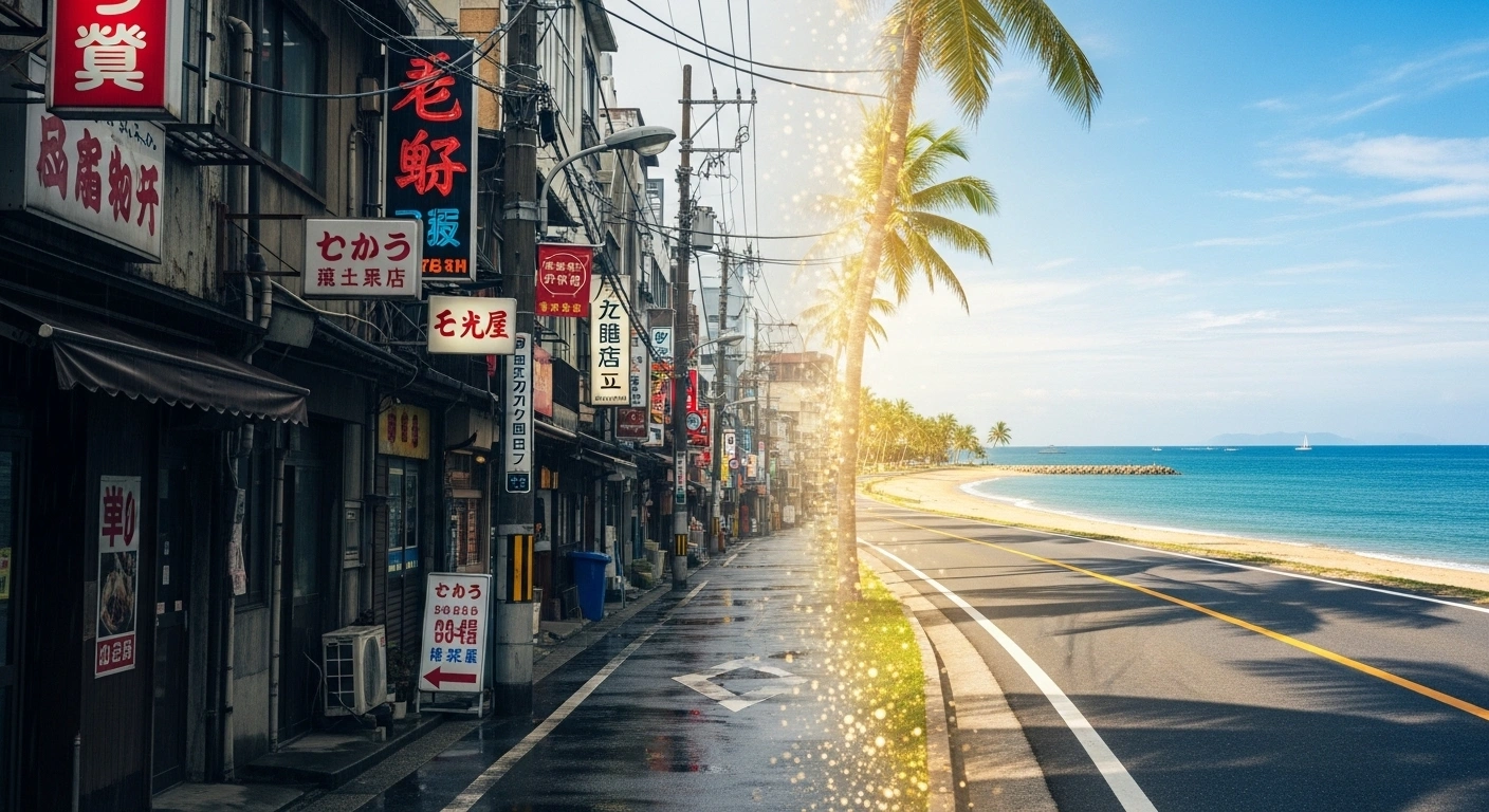 Schéma simple d'un entonnoir se transformant en un chemin droit et clair