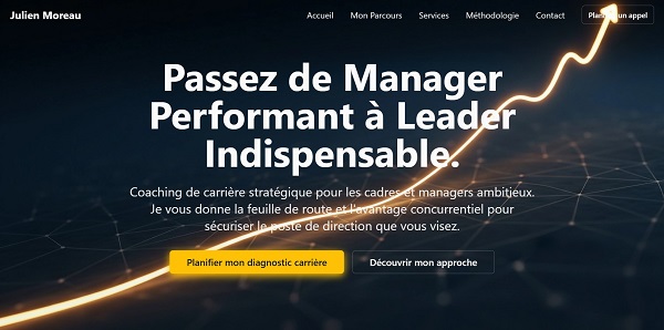 Site pour un coach de carrière