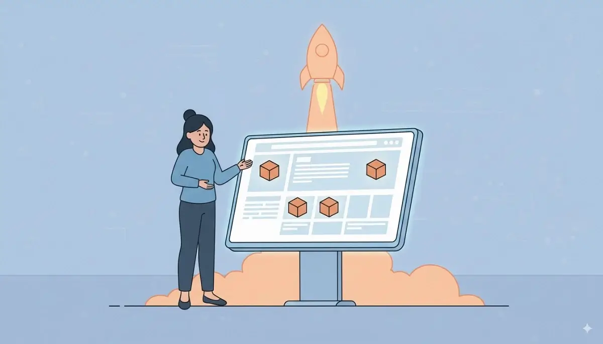 Illustration du lancement du site web